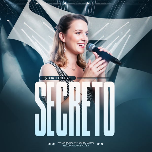 FLYER GOSPEL CULTO DOMINGO DE LOUVOR E ADORAÇÃO IGREJA SOCIAL MEDIA PSD EDITÁVEL