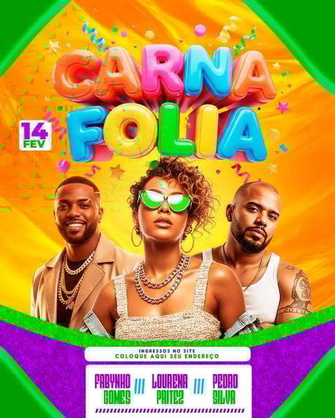 FLYER PARA EVENTOS CARNAFOLIA 2 FEED