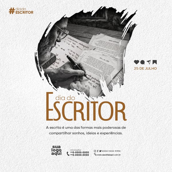 25 DE JULHO DIA DO ESCRITOR FEED 5