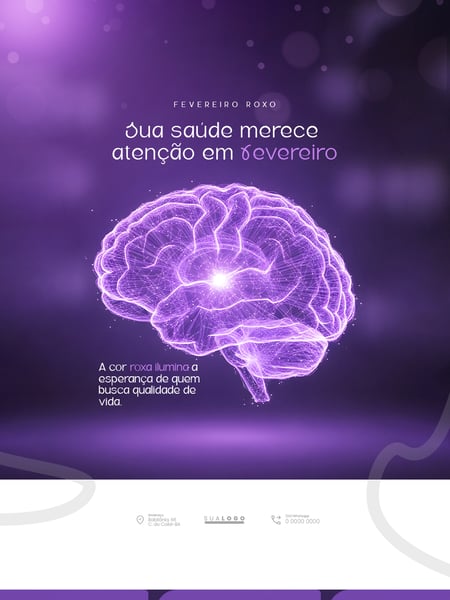 FLYER FEVEREIRO ROXO PSD EDITÁVEL 2