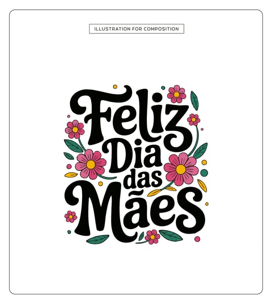 Lettering Dia das Mães