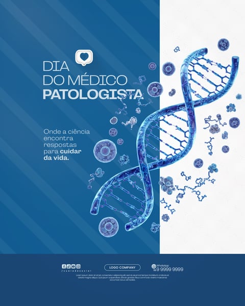 DIA DO MÉDICO PATOLOGISTA CARTAZ HOMENAGEM LABORATÓRIO SOCIAL MEDIA PSD EDITÁVEL 2
