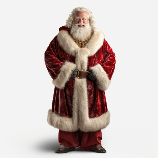 PAPAI NOEL PERSONAGEM  NATALINO REALISTA PARA COMPOSIÇÃO SOCIAL MEDIA