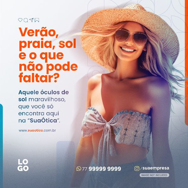 VERÃO, PRAIA, SOL E O QUE NÃO PODE FALTAR | SOCIAL MEDIA - ÓTICA