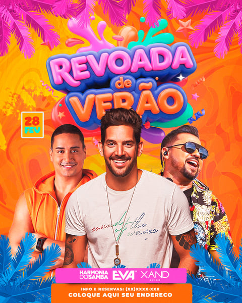 FLYER PARA EVENTOS REVOADA DE VERÃO 3 FEED