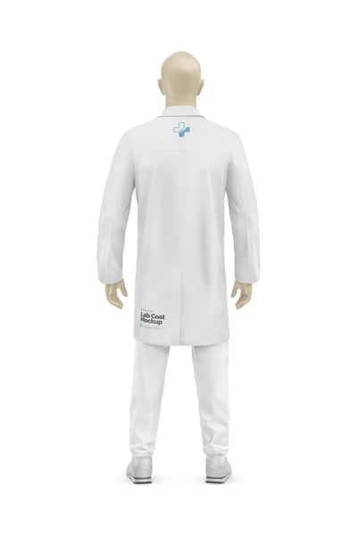 UNIFORME PARA LABORATÓRIO PSD EDITÁVEL MOCKUP