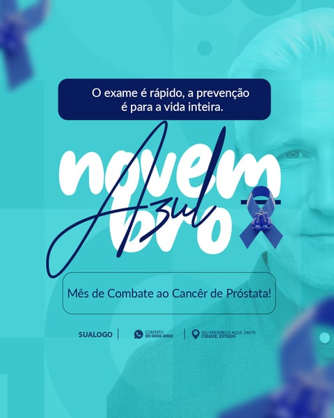 NOVEMBRO AZUL MÊS MUNDIAL DE COMBATE AO CÂNCER DE PRÓSTATA 4