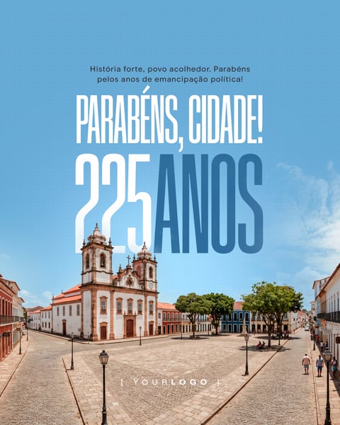 FLYER EMANCIPAÇÃO POLÍTICA DA CIDADE PSD EDITÁVEL
