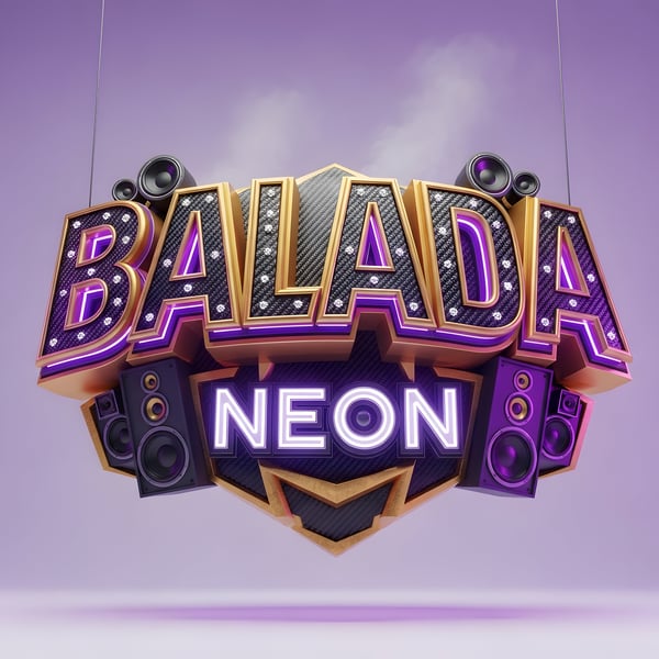 SELO 3D BALADA NEON FUNK REALISTA 01