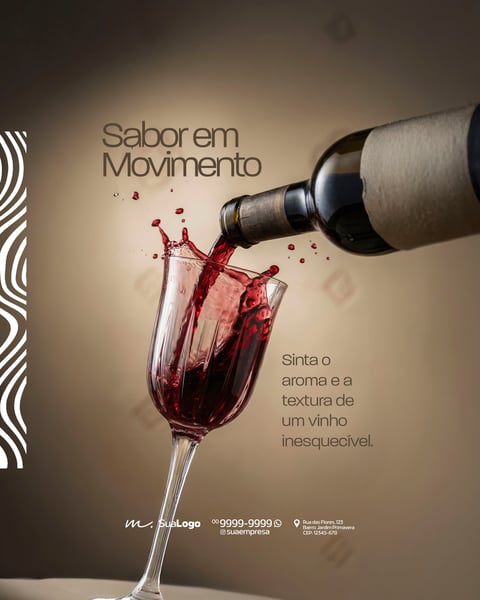 ADEGA DE VINHOS GOURMET SELEÇÃO ESPECIAL SOCIAL MEDIA PSD EDITÁVEL 4