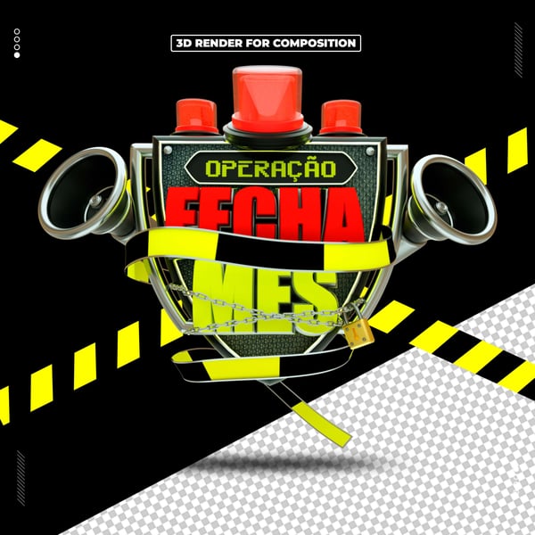 SELO 3D OPERAÇÃO FECHA MÊS PARA COMPOSIÇÃO