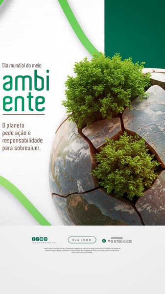 05 DE JUNHO - DIA MUNDIAL DO MEIO AMBIENTE SOCIAL MEDIA PSD EDITÁVEL