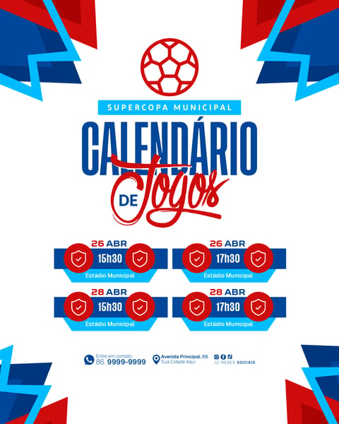Social Media Confronto de Futebol