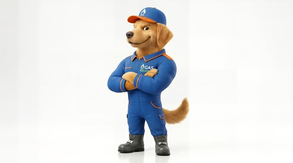 Mascote Cãogás da distribuidora de gás 6