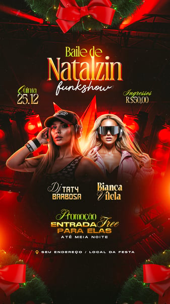 FLYER SHOW NATAL FUNK ESPECIAL STORY
