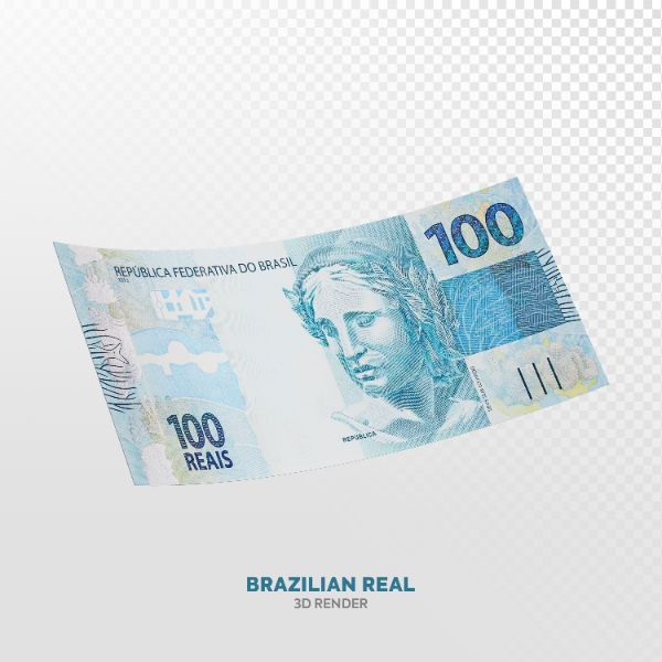 NOTA DE 100 REAIS ELEMENTO 3D REALISTA