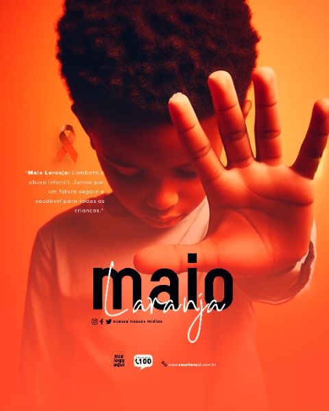 MAIO LARANJA CAMPANHA SOCIAL MEDIA