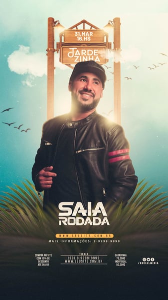 FLYER EVENTO TARDEZINHA SAIA RODADA STORIES