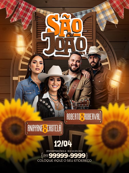 FEED FLYER EVENTOS SHOWS ARTISTAS SOCIAL MEDIA PSD EDITÁVEL 01