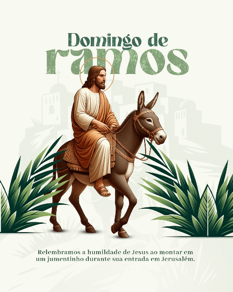 DOMINGO DE RAMOS MINIMALISTA SOCIAL MEDIA