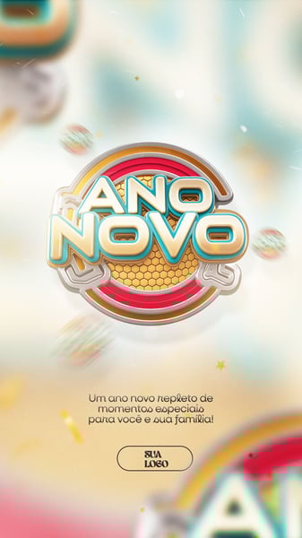 FELIZ ANO NOVO REVEILLON SOCIAL MEDIA PSD EDITÁVEL 130