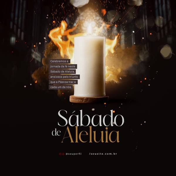 XMH SABADO DE ALELUIA E SEMANA SANTA SOCIAL MEDIA PSD EDITAVEL 5