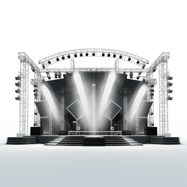 BACKGROUND ESTRUTURA DE PALCO SHOW EVENTO PARA COMPOSIÇÃO SOCIAL MEDIA