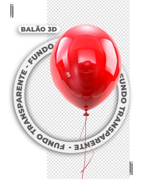 BALÃO 3D | IMAGEM SEM FUNDO | PSD EDITÁVEL