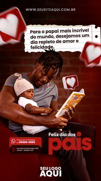 POST STORY - FELIZ DIA DOS PAIS - PARA O PAPAI MAIS INCRÍVEL DO MUNDO!