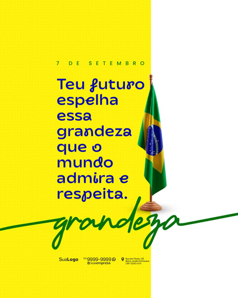 INDEPENDÊNCIA DO BRASIL 07 DE SETEMBRO SOCIAL MEDIA PSD EDITÁVEL 2