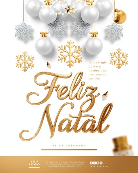 FELIZ NATAL 25 DE DEZEMBRO SOCIAL MEDIA PSD EDITÁVEL 6