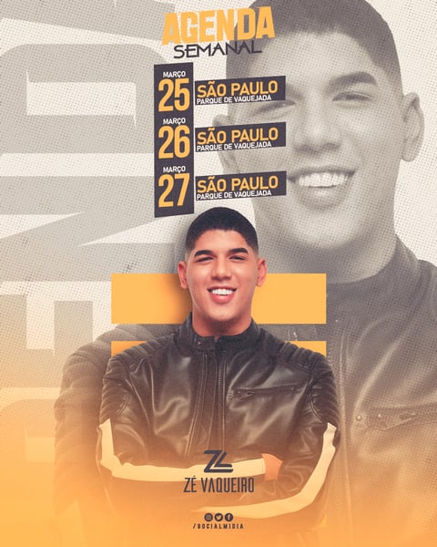 AGENDA SEMANAL ZÉ VAQUEIRO FEED