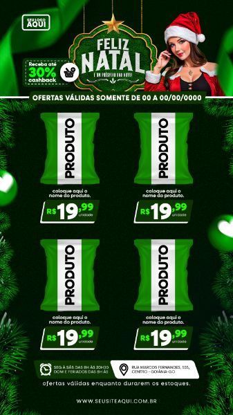 STORY | TABLÓIDE | FOLHETO | FELIZ NATAL | PSD EDITÁVEL