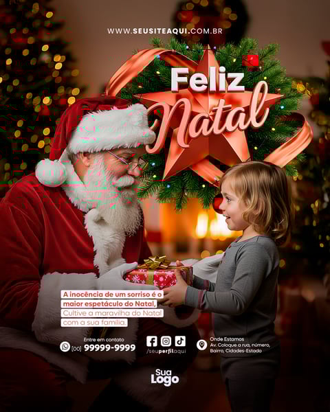 FEED FELIZ NATAL BOAS FESTAS DEZEMBRO SOCIAL MEDIA PSD EDITÁVEL 8