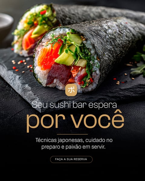 SUSHI BAR SEU SUSHI BAR SOCIAL MEDIA PSD EDITÁVEL