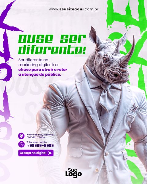 FEED VERTICAL - AGÊNCIA DE MARKETING DIGITAL | PSD EDITÁVEL