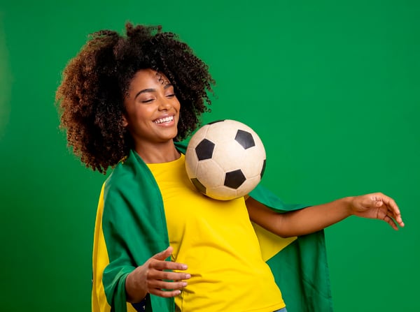 TORCEDORA BRASILEIRA FUTEBOL COPA DO MUNDO COMEMORANDO VITÓRIA 22