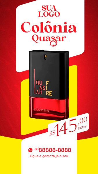 STORY PROMOÇÃO COLÔNIA MASCULINO  O BOTICÁRIO LOJA DE PERFUMARIA SOCIAL MEDIA
