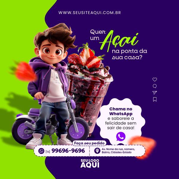 FEED VERTICAL - AÇAÍTERIA - AÇAÍ - SORVETERIA | SOCIAL MEDIA