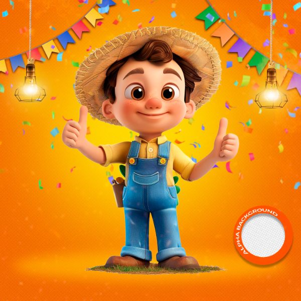 MASCOTES DE FESTA JUNINA MODELO 14