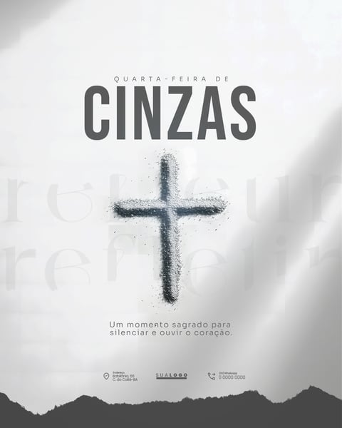 QUARTA FEIRA DE CINZAS 14 DE FEVEREIRO SOCIAL MEDIA PSD EDITÁVEL 1