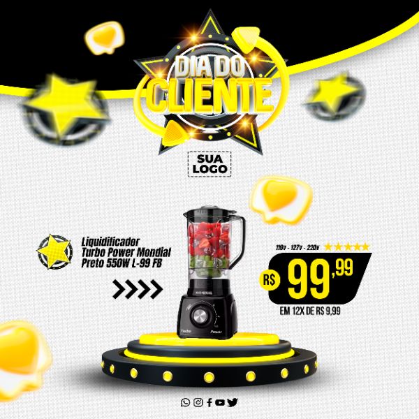 DIA DO CLIENTE OFERTA REDES SOCIAIS PSD EDITÁVEL