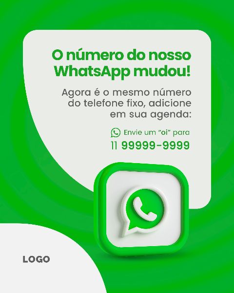 SOCIAL MEDIA ATENÇÃO PARA NOSSO WHATSAPP MUDOU
