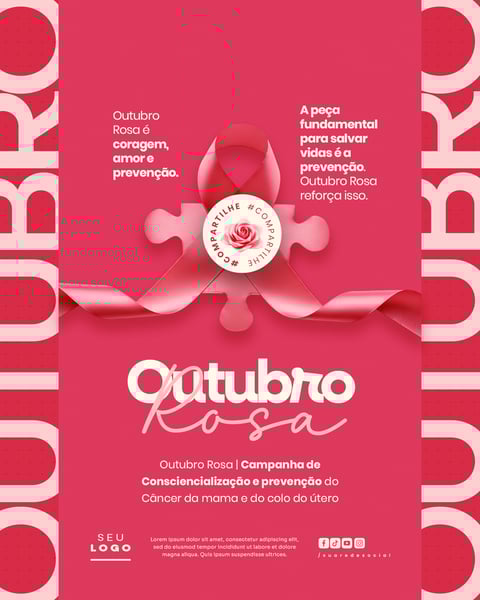 OUTUBRO ROSA CAMPANHA DE CONSCIENTIZAÇÃO E PREVENÇÃO DO CÂNCER DA MAMA E DO COLO DO ÚTERO 18