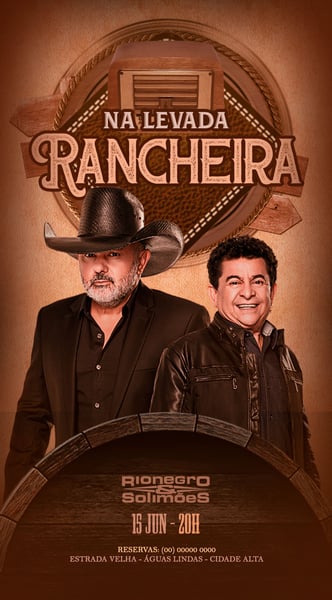 FLYER EVENTO NA LEVADA RANCHEIRA STORIES