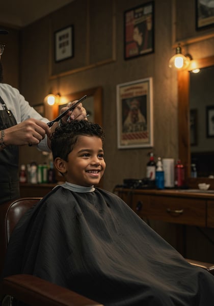 CORTE DE CABELO INFANTIL FELIZ
