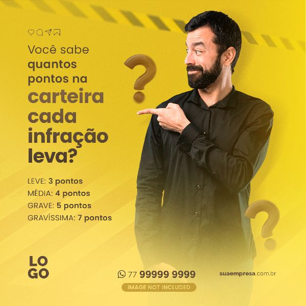 QUANTOS PONTOS NA CARTEIRA CADA INFRAÇÃO LEVA - AUTOESCOLA