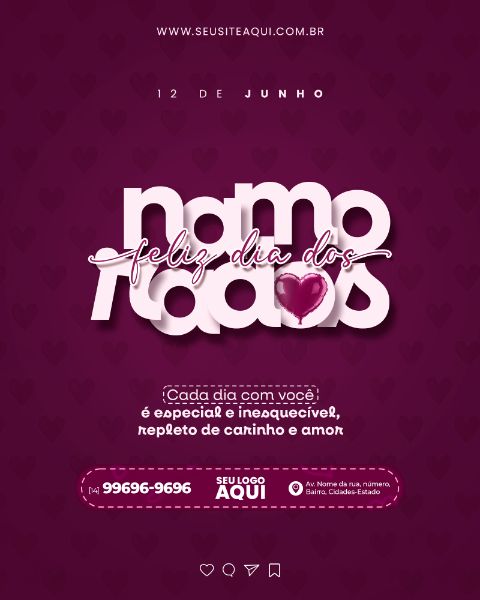 FEED VERTICAL - FELIZ DIA DOS NAMORADOS - VALENTINE'S DAY | SOCIAL MEDIA