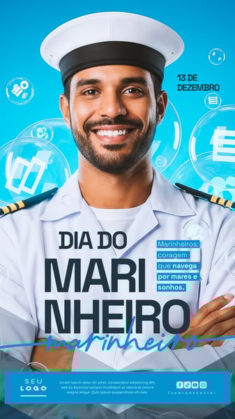 DIA DO MARINHEIRO 13 DE DEZEMBRO STORY SOCIAL MEDIA PSD EDITÁVEL 6