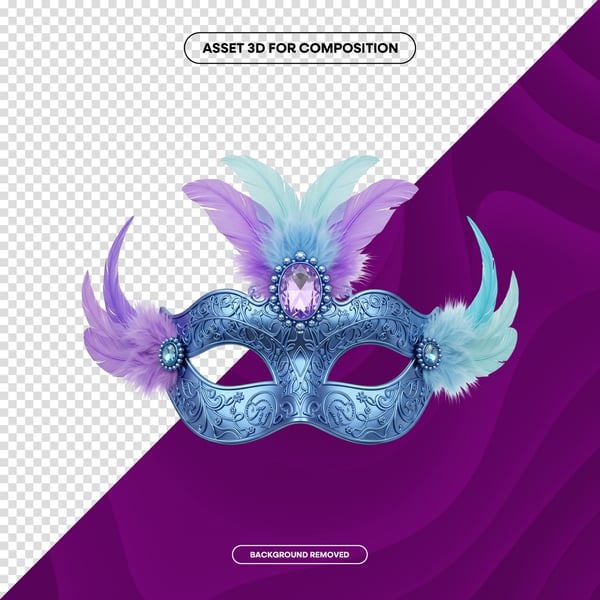 MÁSCARA DE CARNAVAL FESTA BRASIL PNG COMPOSIÇÃO 87 EDITADO